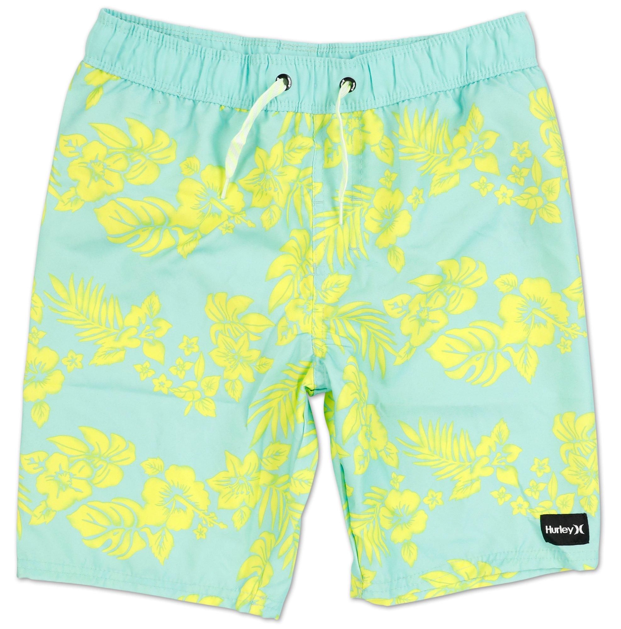 Boys Floral Print Swim Shorts