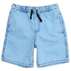 Boys Solid Pull On Denim Shorts