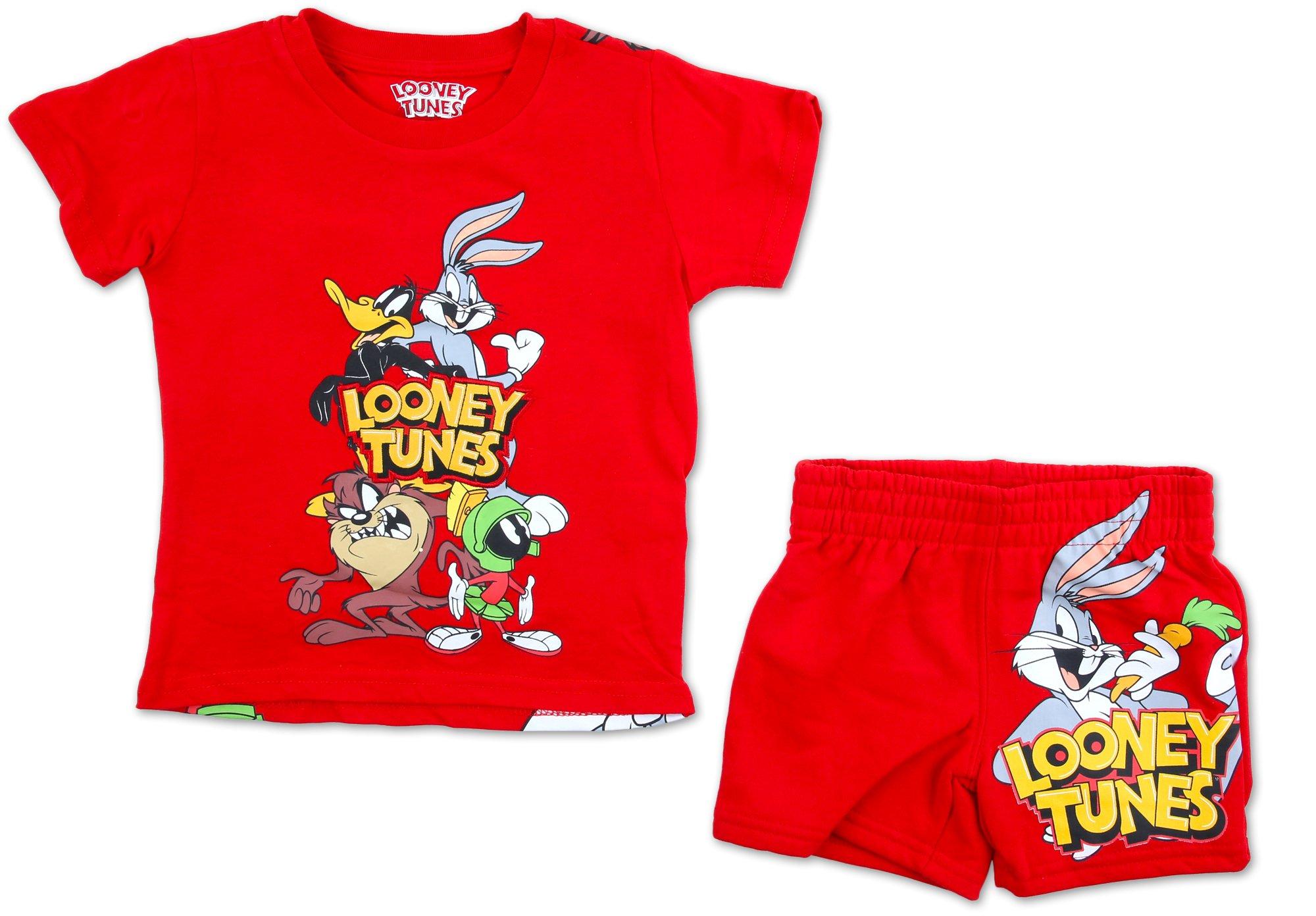 Little Boys 2 Pc Looney Tunes Shorts Set