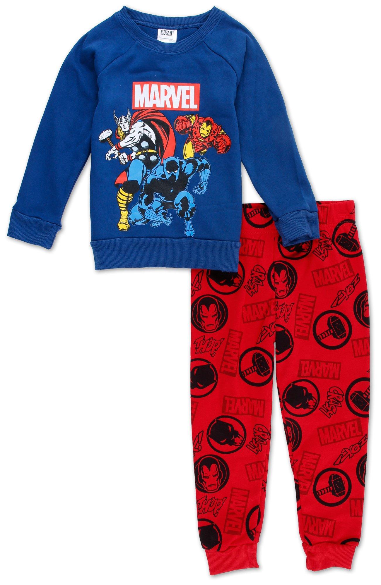 Little Boys 2 Pc Avengers Pants Set