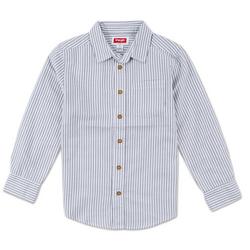 Boys Stripe Print Button Down Shirt