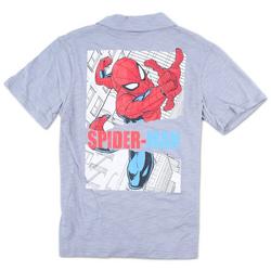 Boys Spiderman Button Down Shirt