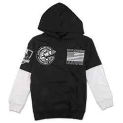 Boys Hooded Graphic Pullover