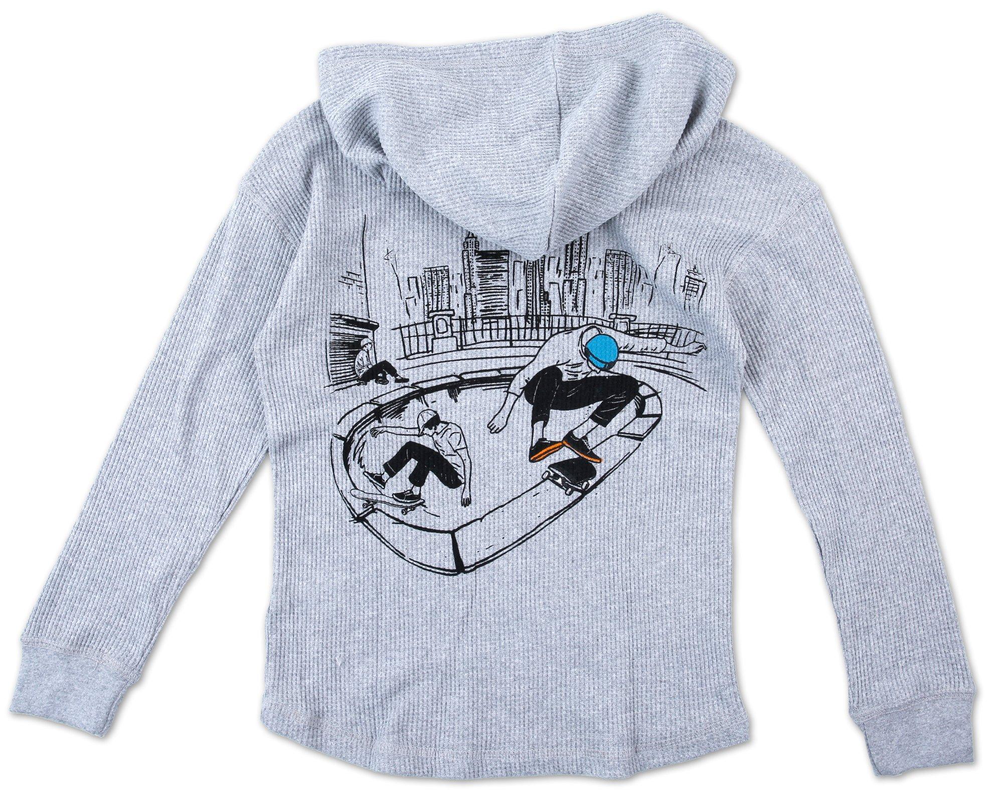 Boys Thermal Skateboard Graphic Pullover