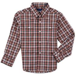 Boys Outdoor Plaid Button Down Shirt - Multi