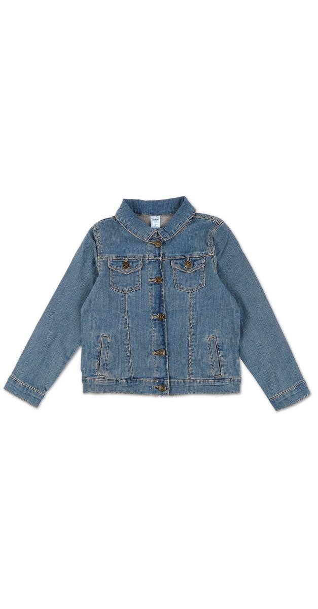 Little Girls Denim Jacket Medium Wash bealls