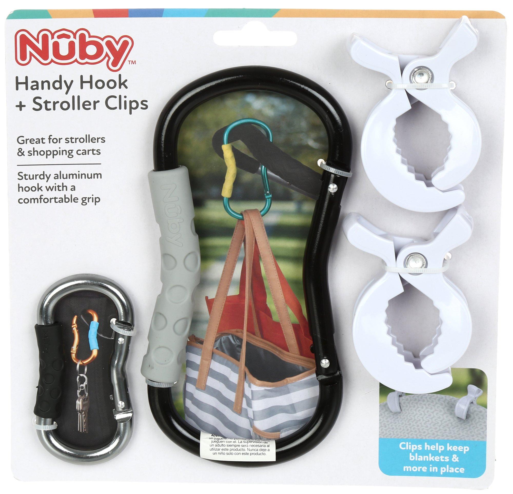 Baby 4 Pc Handy Hook & Stroller Clip Set