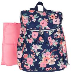 Floral Diaper Backpack - Blue Multi
