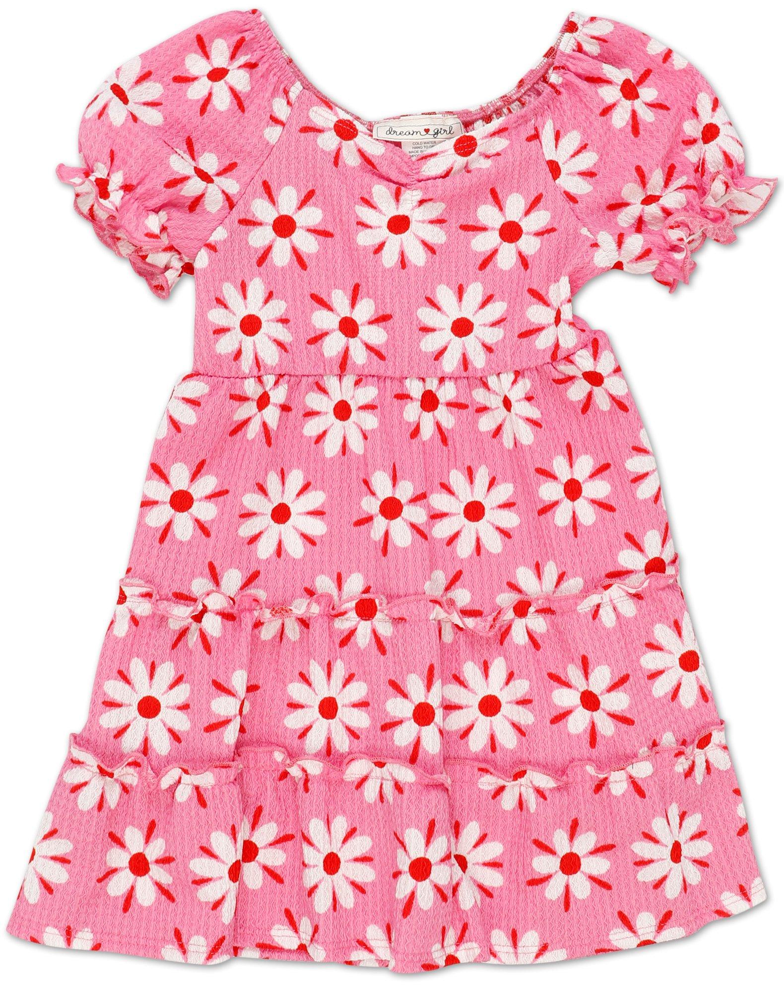 Toddler Girls Floral Tiered Dress