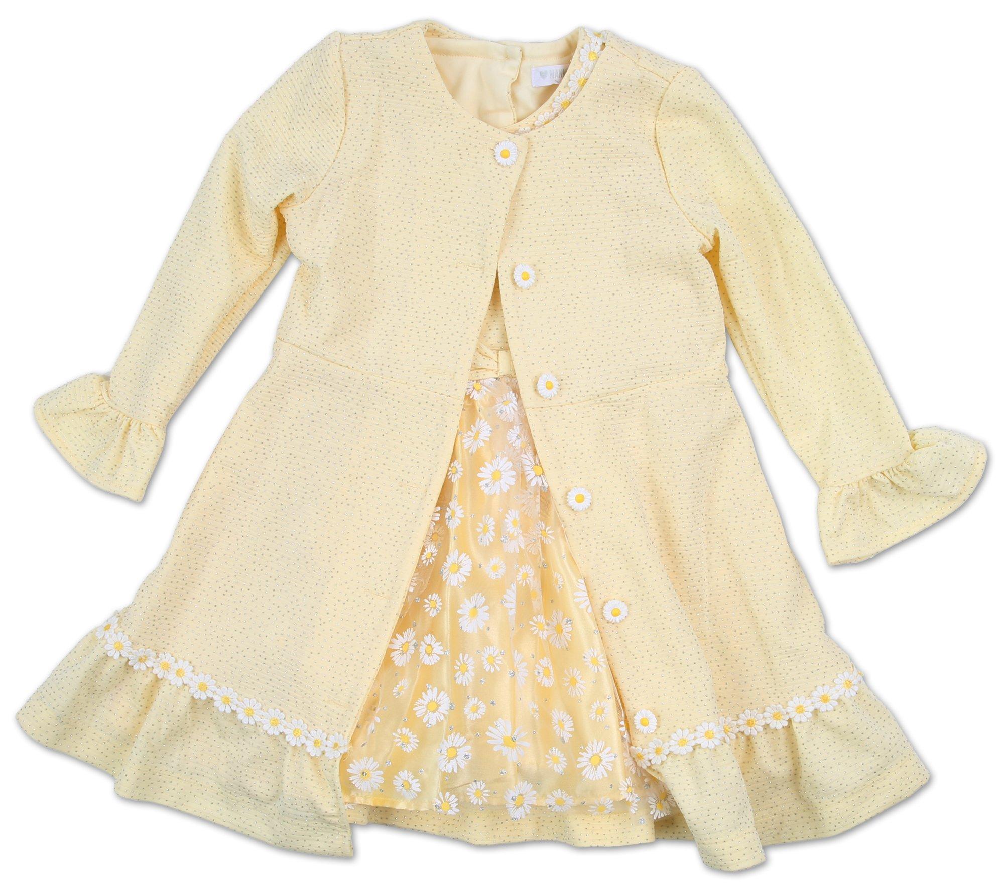 Toddler Girls 2 Pc Coat & Dress Set