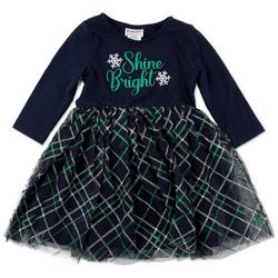 Toddler Girls Shine Bright Christmas Tulle Dress