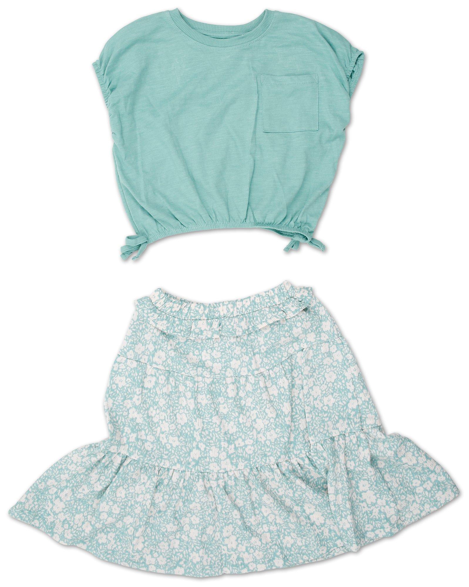 Toddler Girls 2 Pc Skirt Set