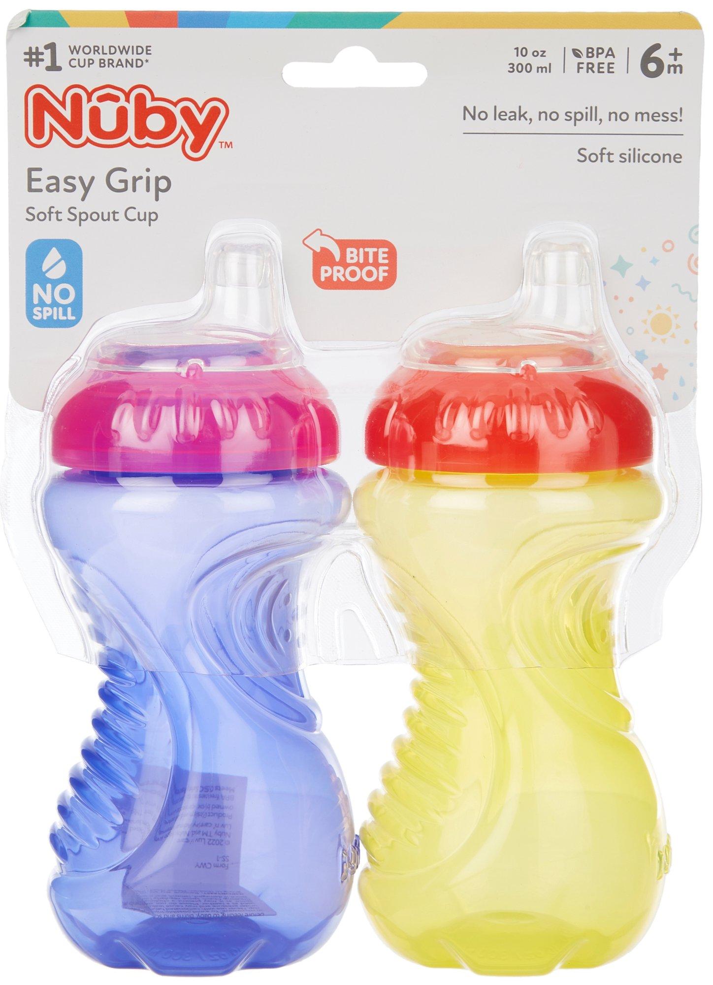 Nuby No-Spill Gripper Cup with Soft Spout - 10 oz