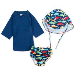 Toddler Boys 3 Pc Americana Swimsuit Set