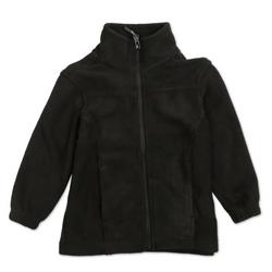 Toddler Boys Fleece Zip Front Jacket - Black