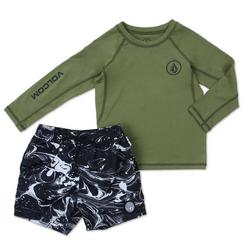 Baby Boys 2 Pc Swimsuit Shorts Set