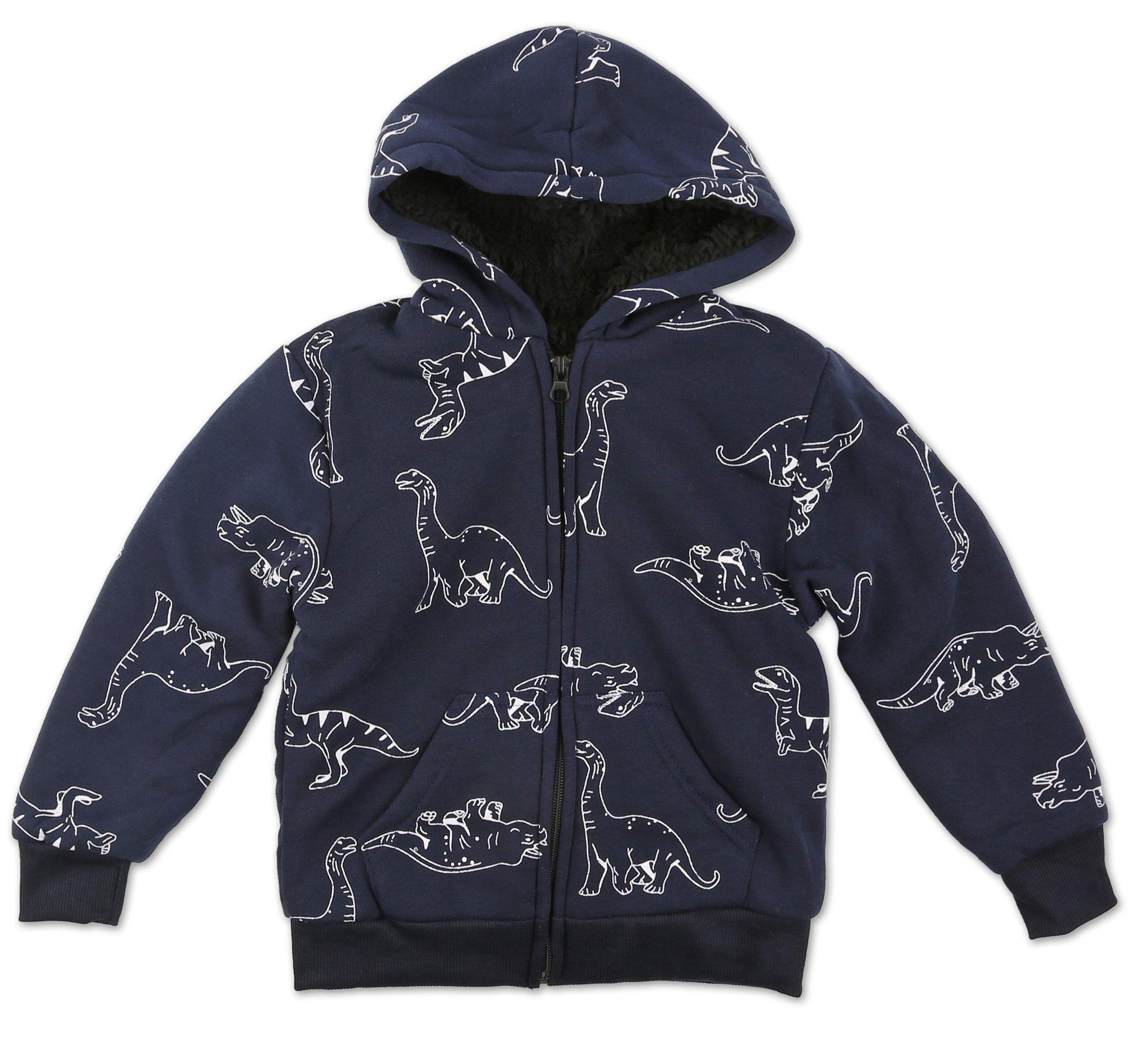 Toddler Boys Dinosaur Zip Up Jacket