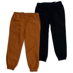Toddler Boys 2 Pk Twill Solid Pants - Multi