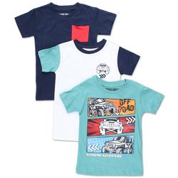 Toddler Boys 3 Pk Graphic T-Shirts