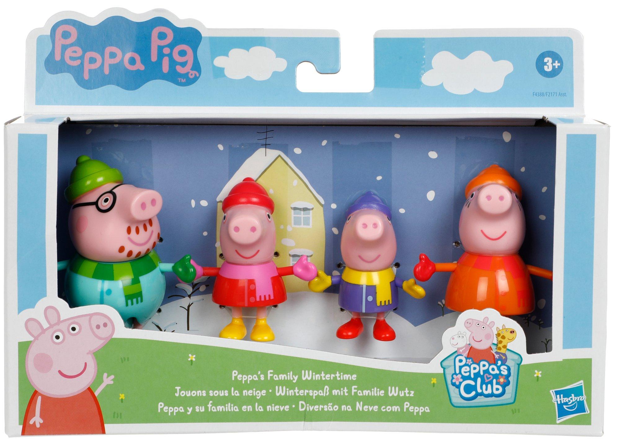 Kids 4 Pk Peppa Pig Wintertime Family Toys