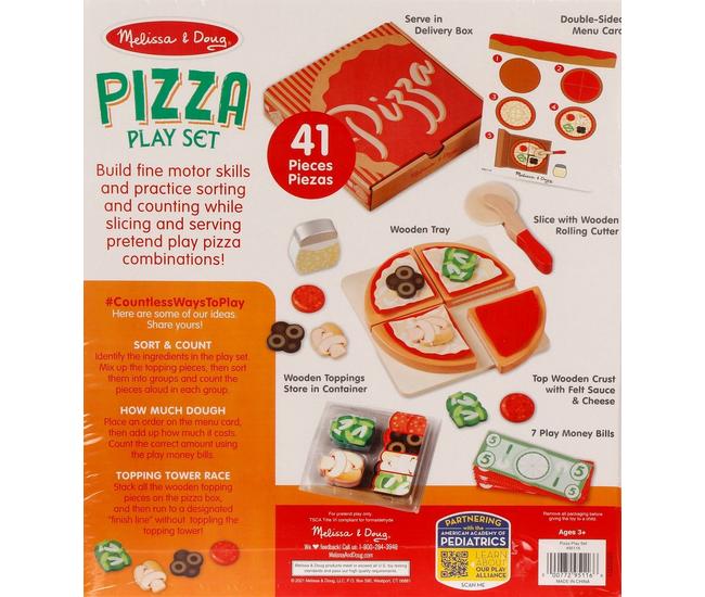 Melissa & Dough Pizza Playset 41 Pieces Brand New