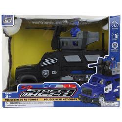 Friction Powered Street Heat 5-0 S.W.A.T.  Police Toy-Black