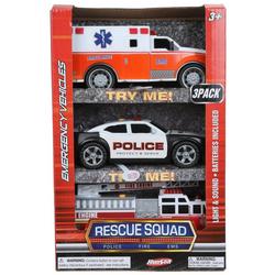 3 Pk Rescue Squad Emergency Vehicles