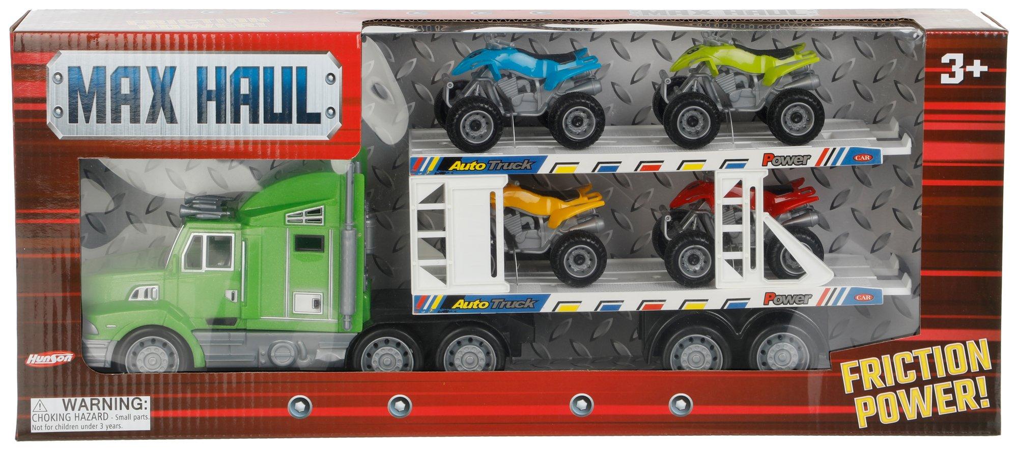Friction Power 4-Wheeler Max Haul Truck-Green