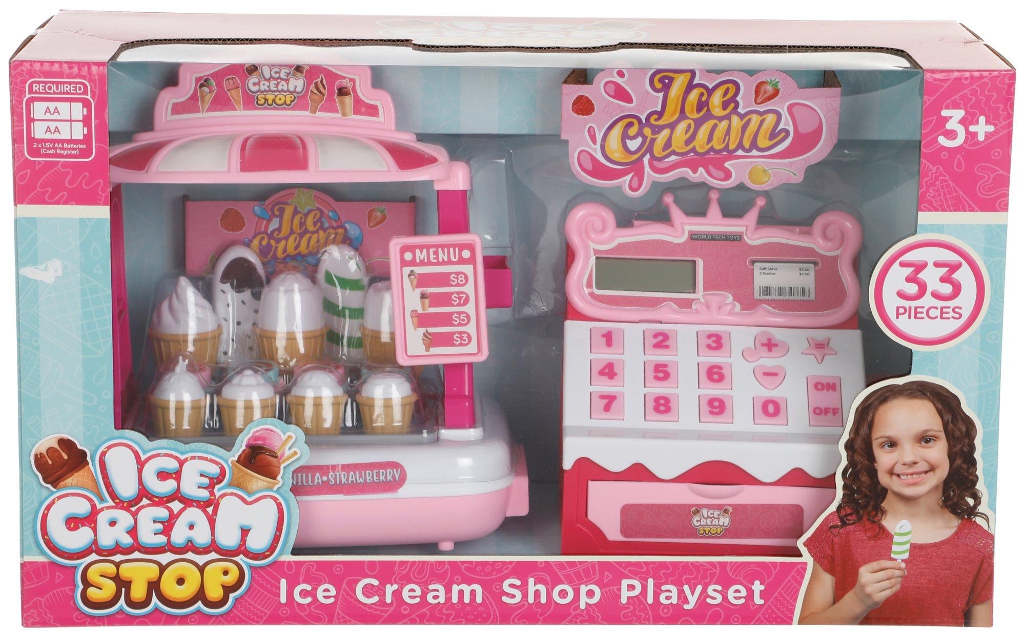Kids 33 Pc. Ice Cream Shop Playset