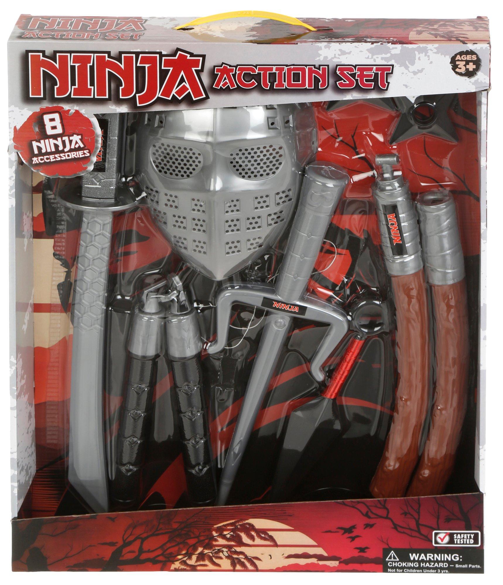 8 Pc Ninja Action Set