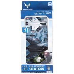 4 Pk Diecast Jet Squadron Planes