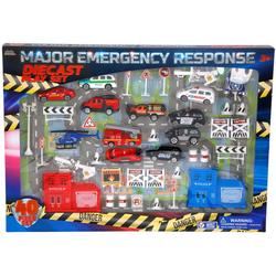 Kids 40 Pc Emergency Vehicle Play Set