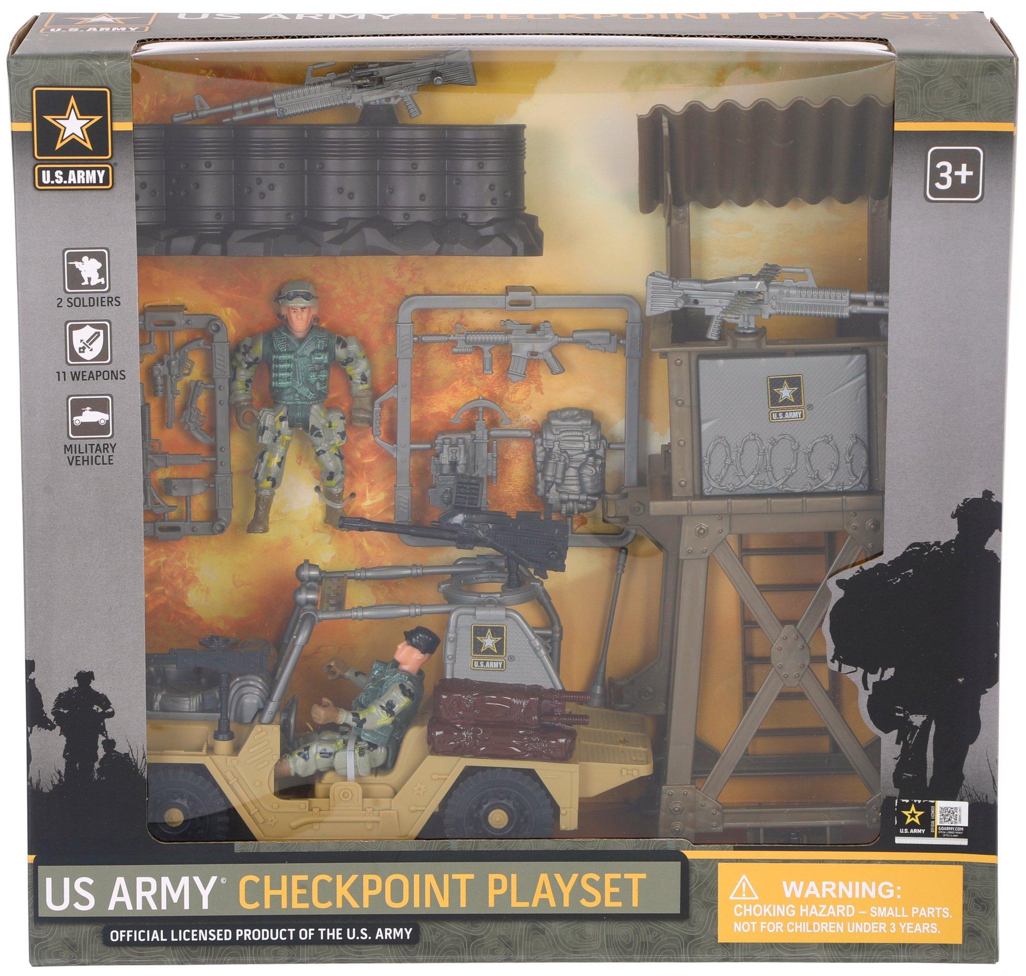 Kids Army Checkpoint Playset