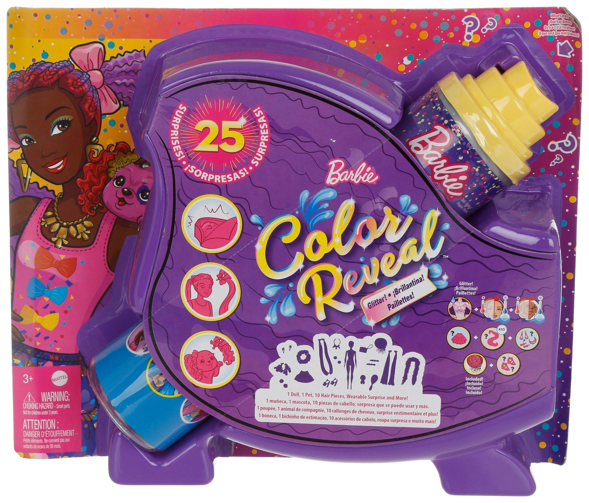 Kids 25 Pc Barbie Color Reveal Doll Set
