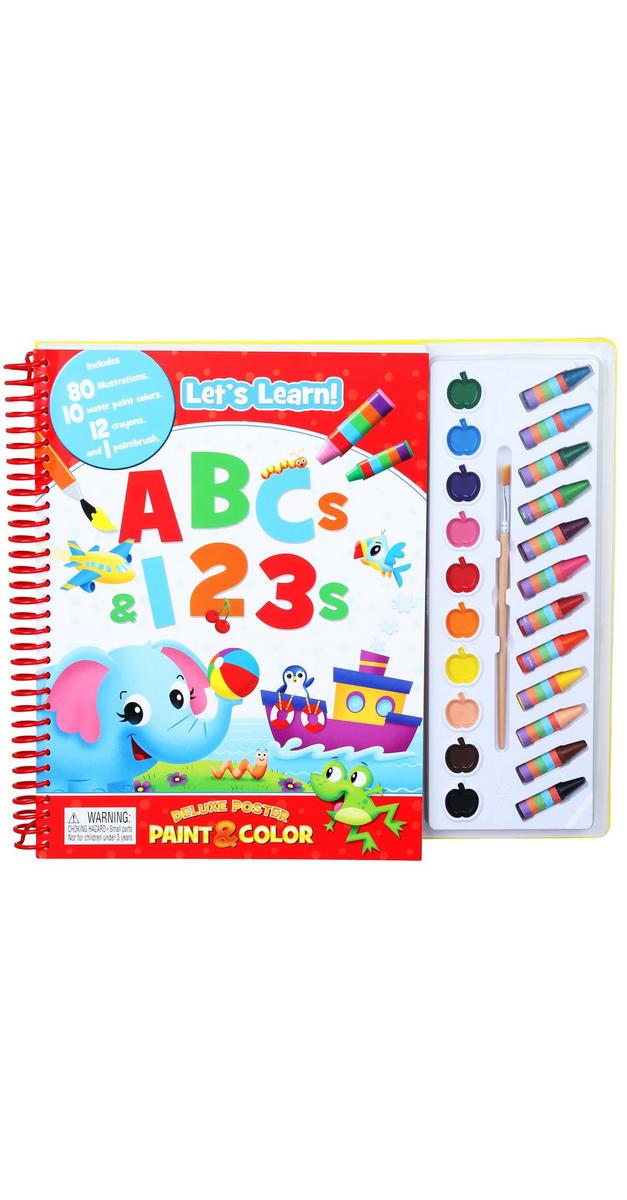 Let's Learn Deluxe Poster Paint & Color Book bealls