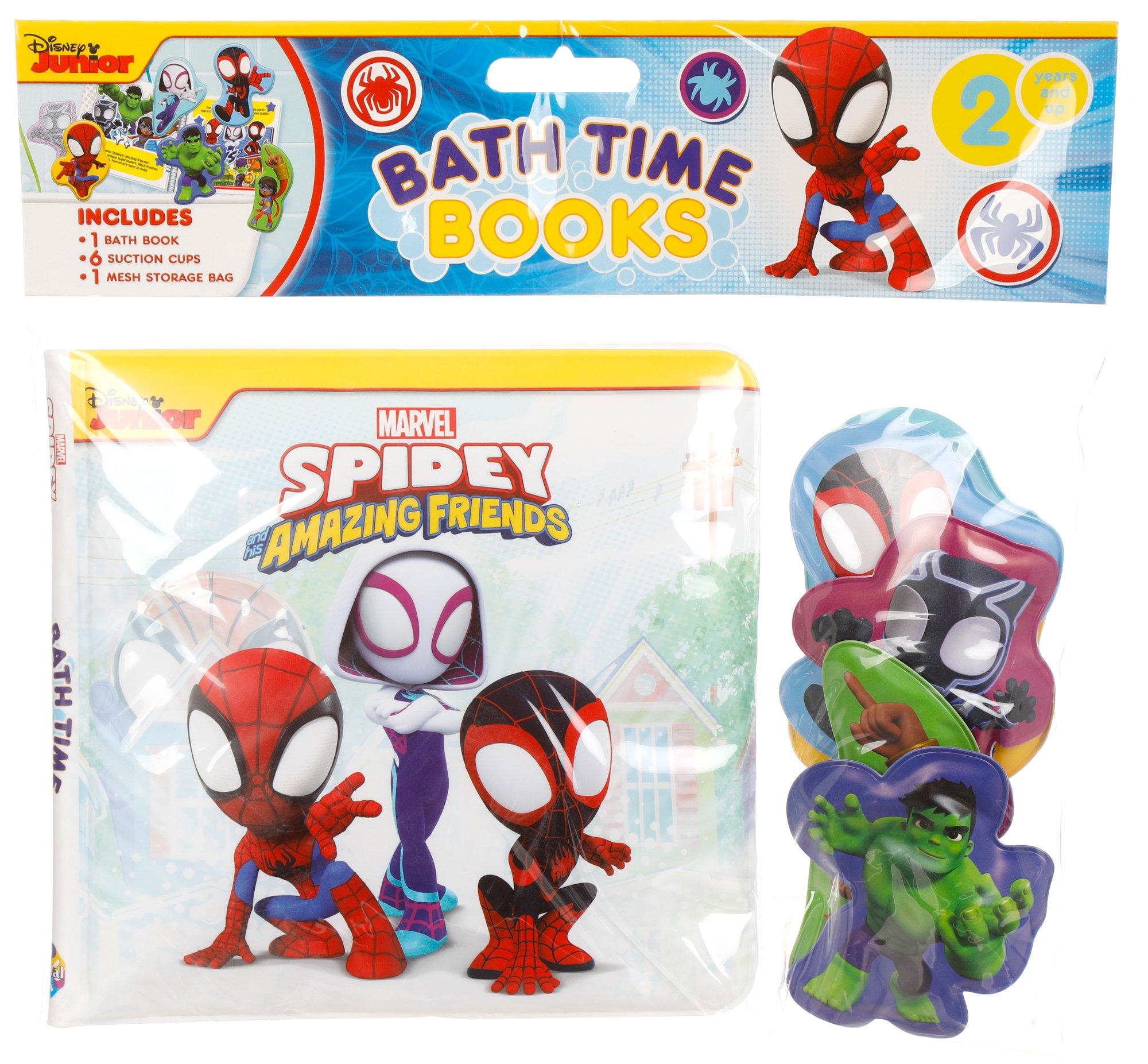 Spidey & His Amazing Friends Bath Time Books Playset