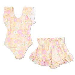 Toddler Girls 2 Pc Swimsuit Set