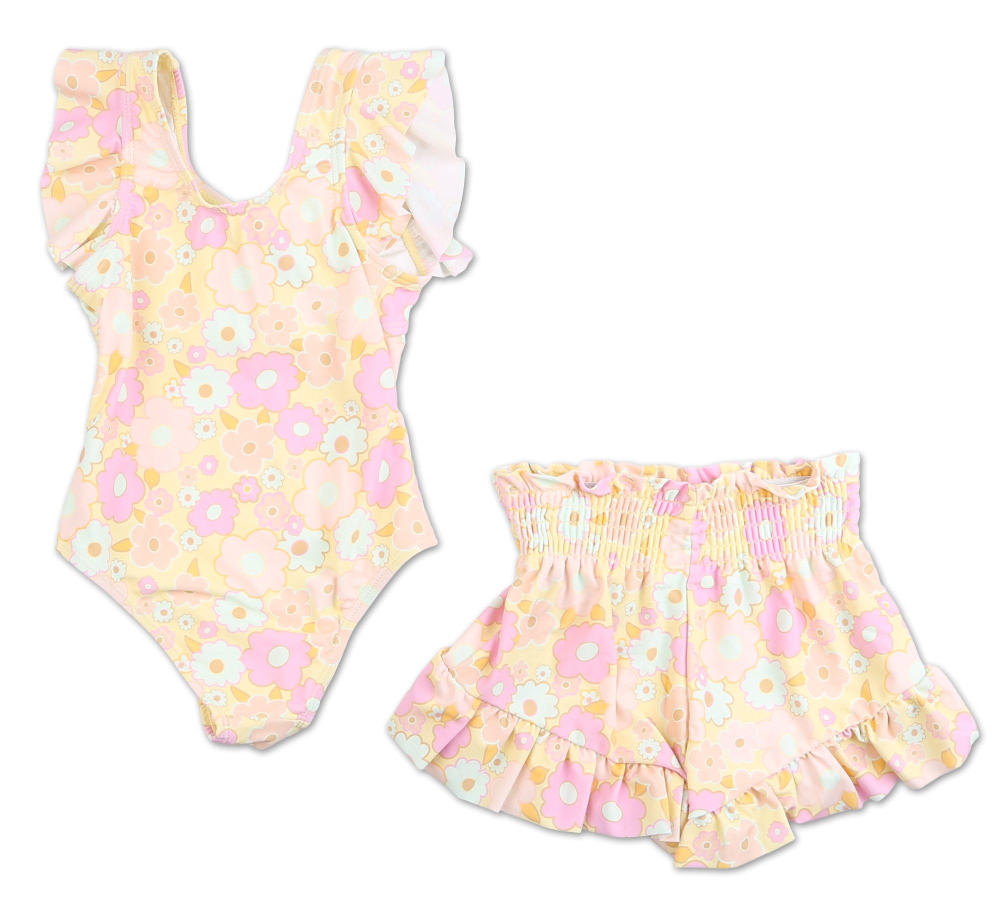 Toddler Girls 2 Pc Swimsuit Set