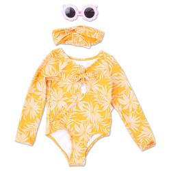 Toddler Girls 3 Pc Swimsuit Set