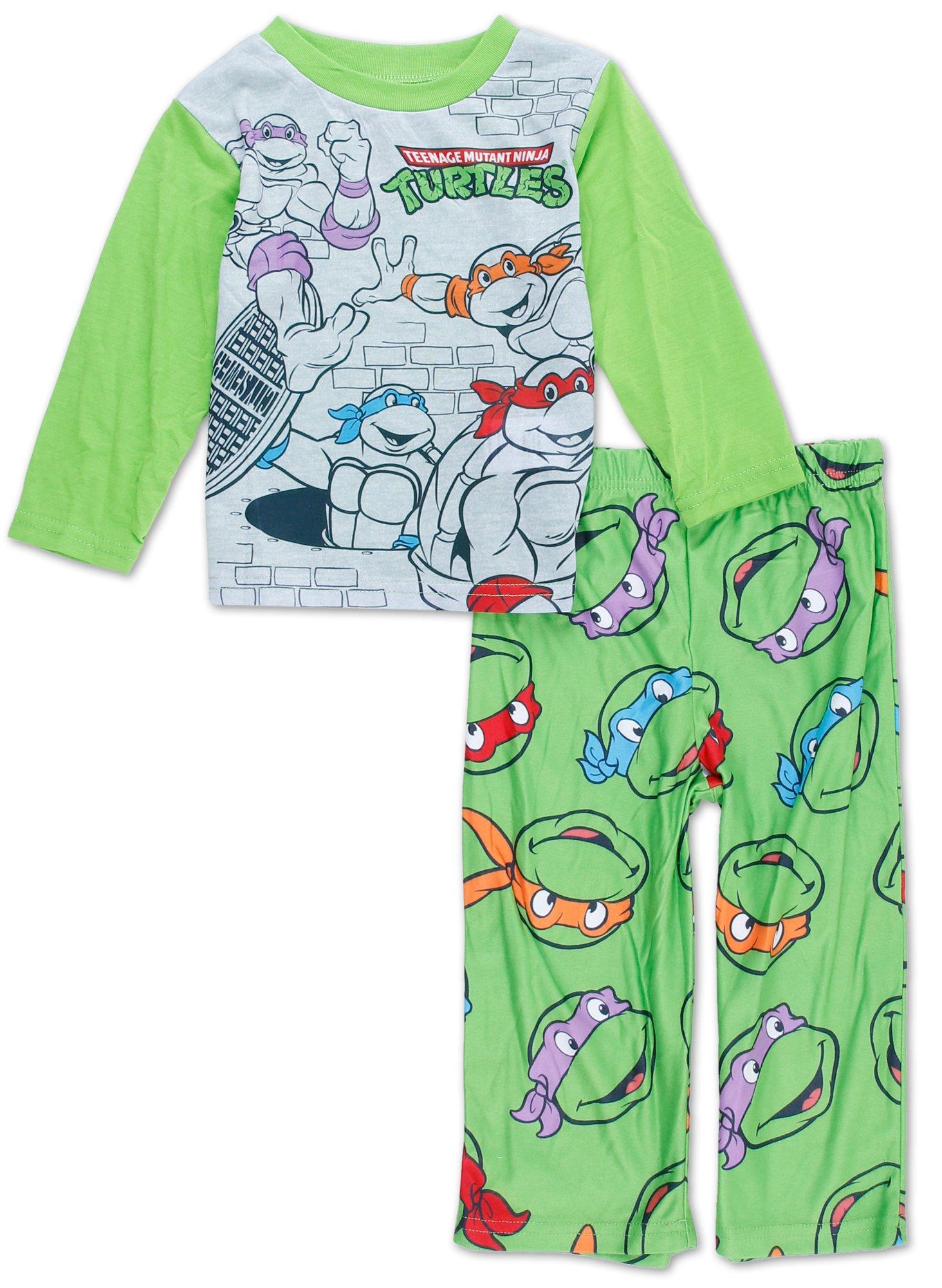 Toddler Boys 2 Pc TMNT Pajama Set