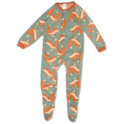 Toddler Boys Fox Graphics Pajamas - Green