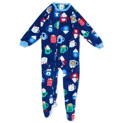 Toddler Boys Hot Cocoa Graphic Sleeper - Blue Multi