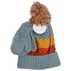 3 Pc Boys Winter Hat and Gloves Set