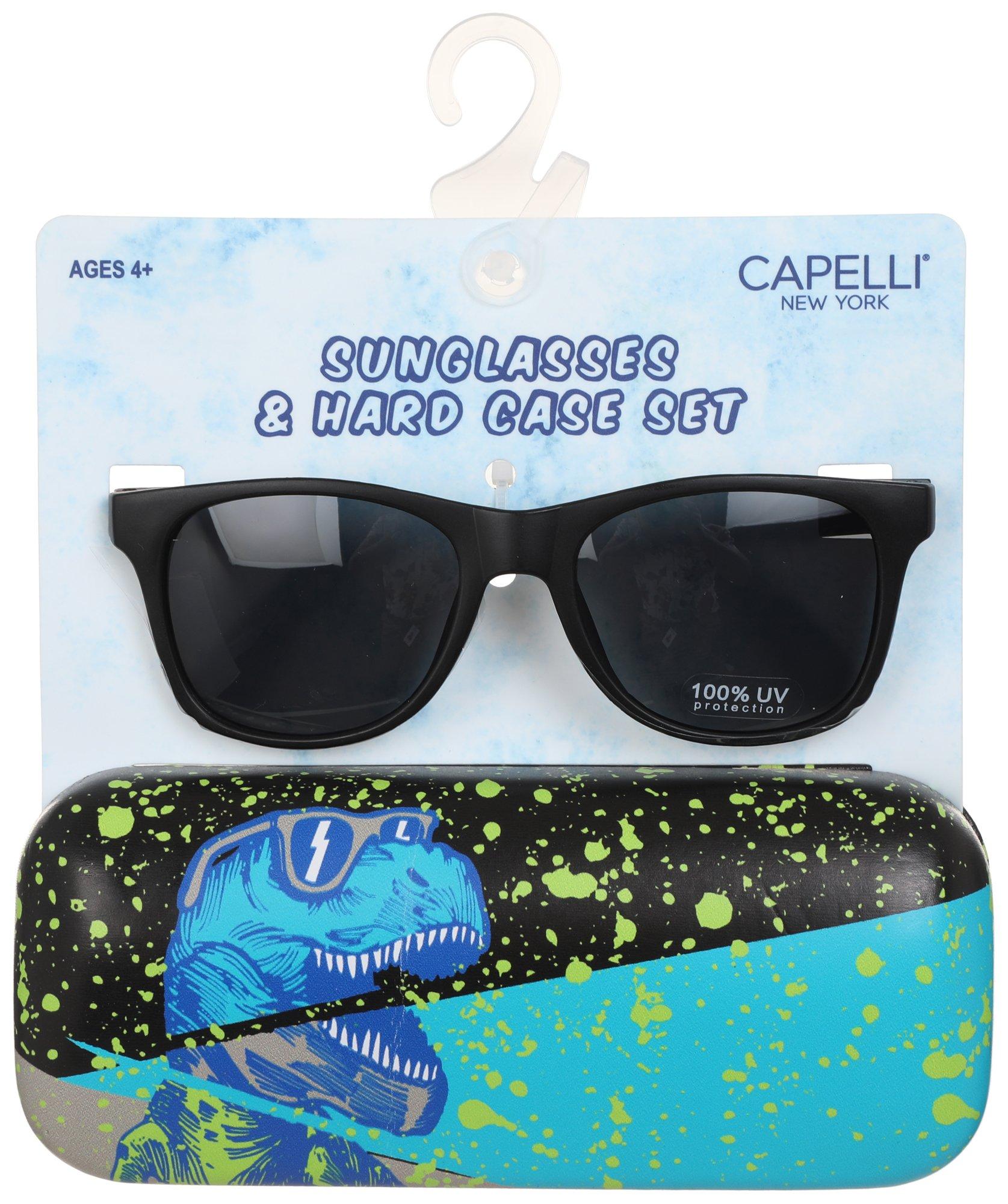 Boys 2 Pc Sunglasses & Case Set