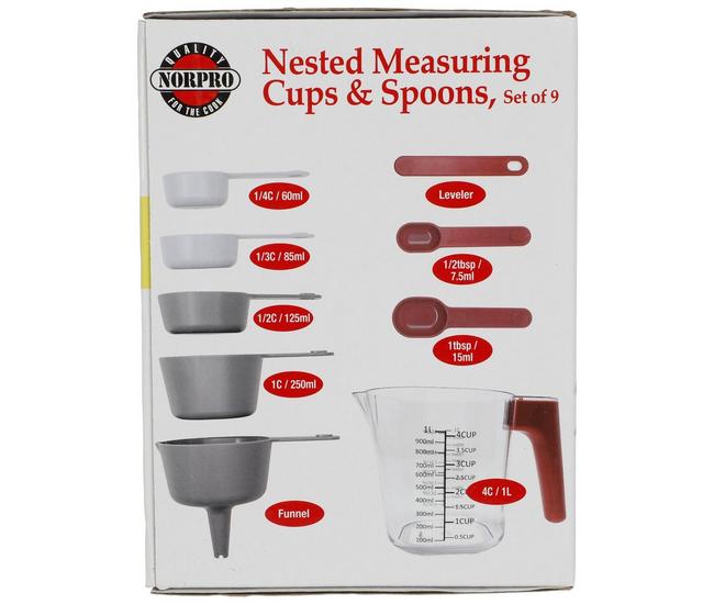 9 PC Nested Measuring Cup Set – R & B Import