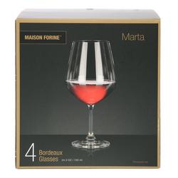 4 Pk Bordeaux Wine Glasses