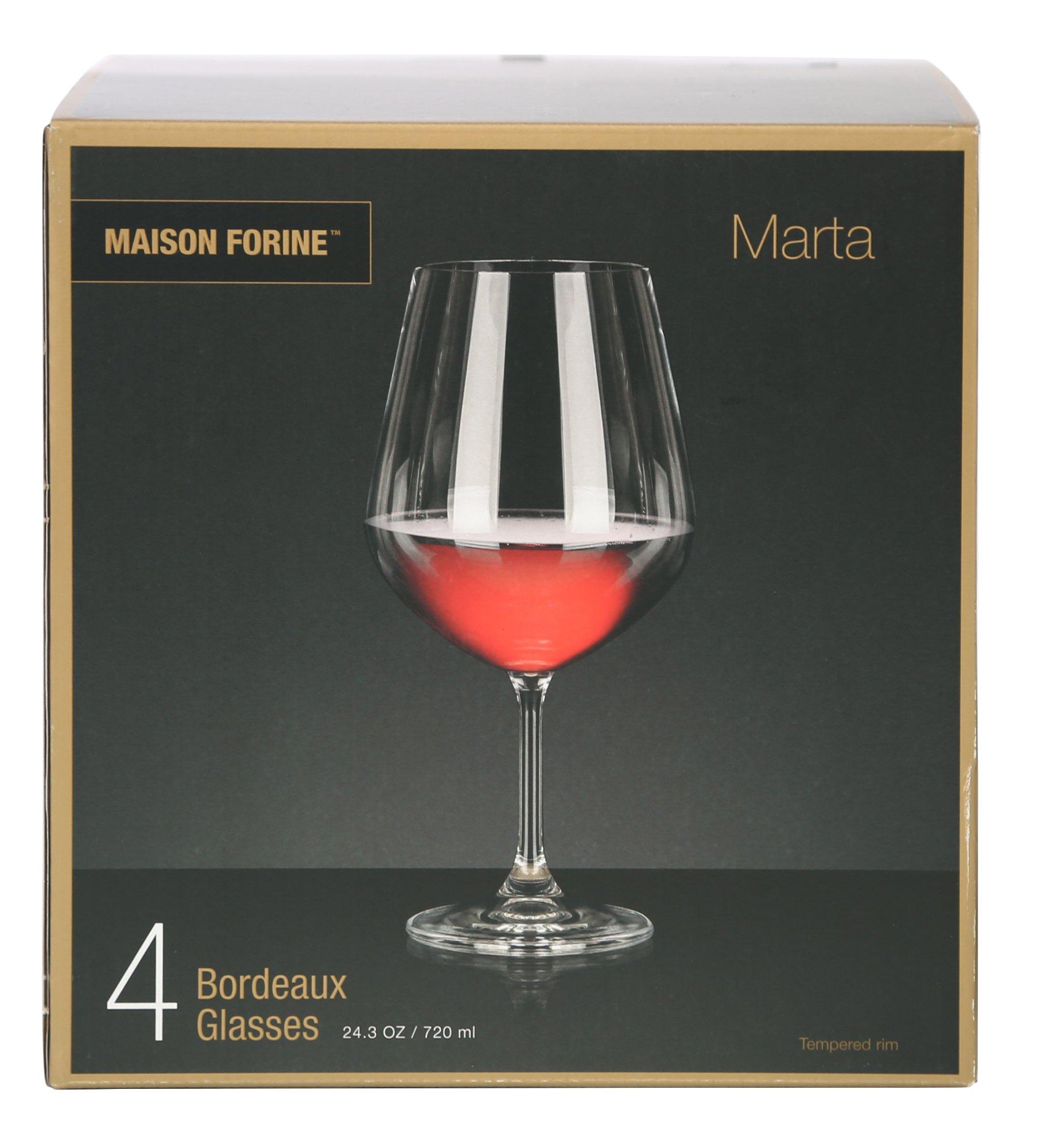 4 Pk Bordeaux Wine Glasses