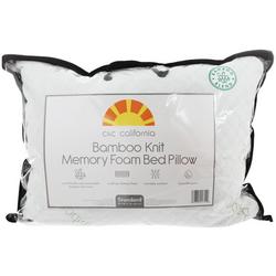 Standard Bamboo Knit Memory Foam Bed Pillow