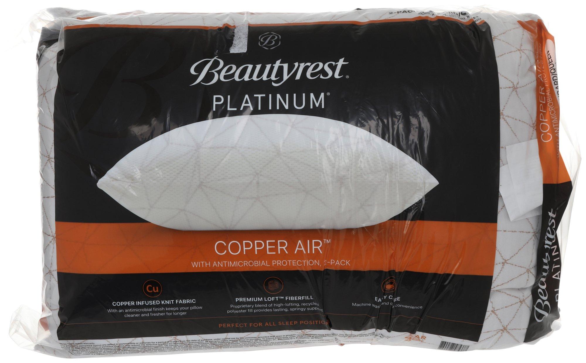 Queen 2 Pk Copper Air Pillows