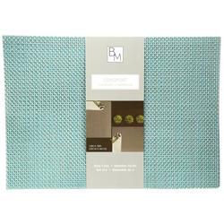 6 Pk Solid Textured Place Mats